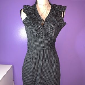 Express polka dot dress